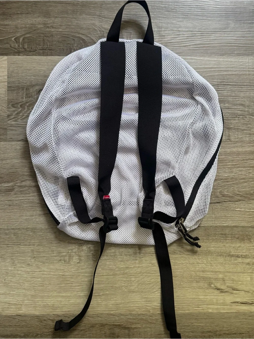 Supreme SS16 White Mesh Backpack